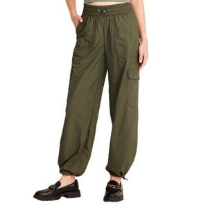 a new day Women's Mid-Rise Slim Straight Fit Jogger Pants - Olive L